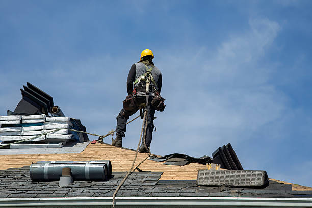 Professional Roofing technician working in East Prospect, PA